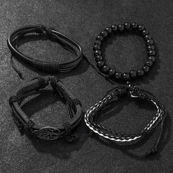 5 pcs bracelets and watch set for men - Picture 2 of 7